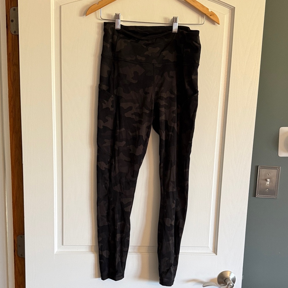 Black Camouflage running Leggings